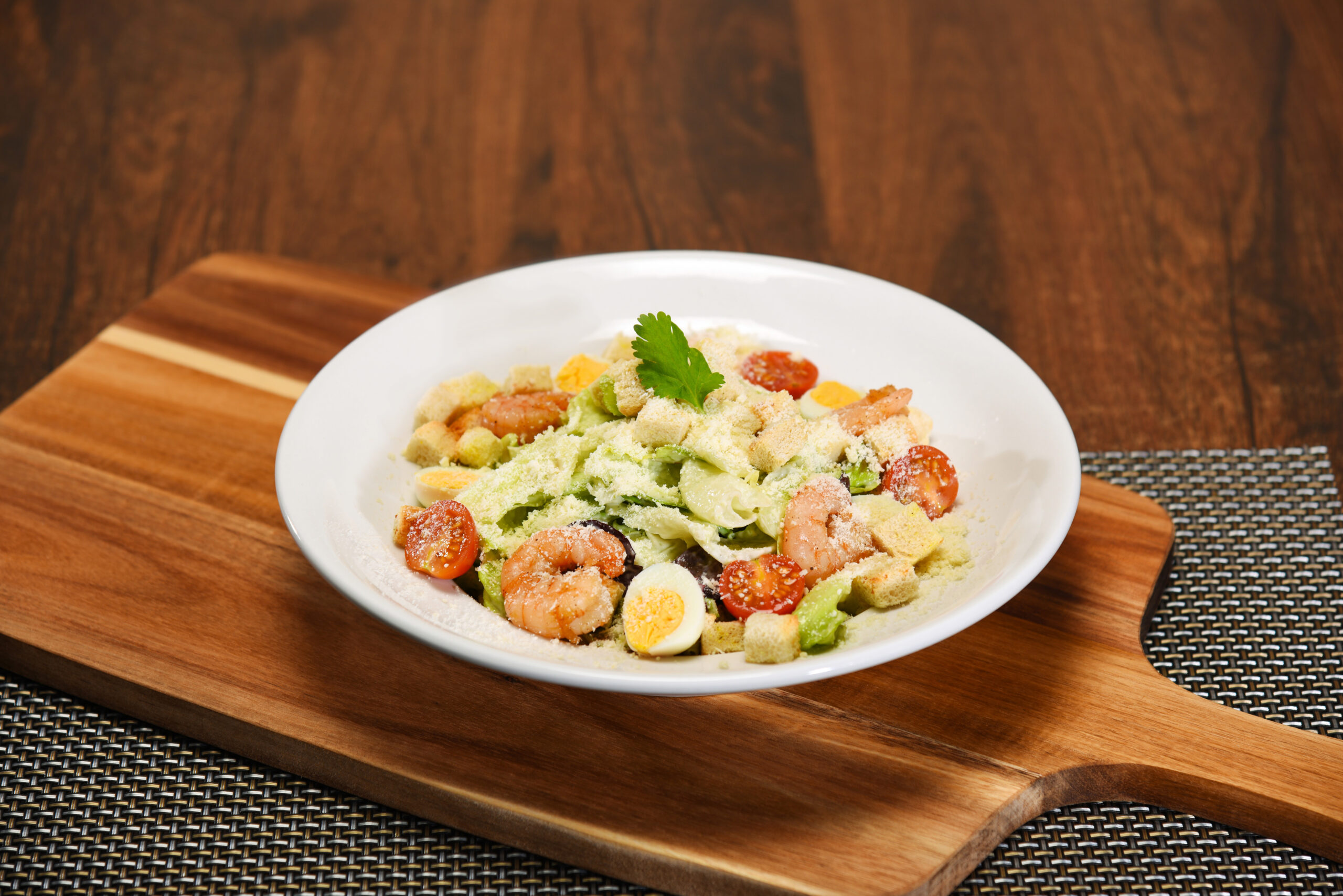 Caesar mit Garnelen