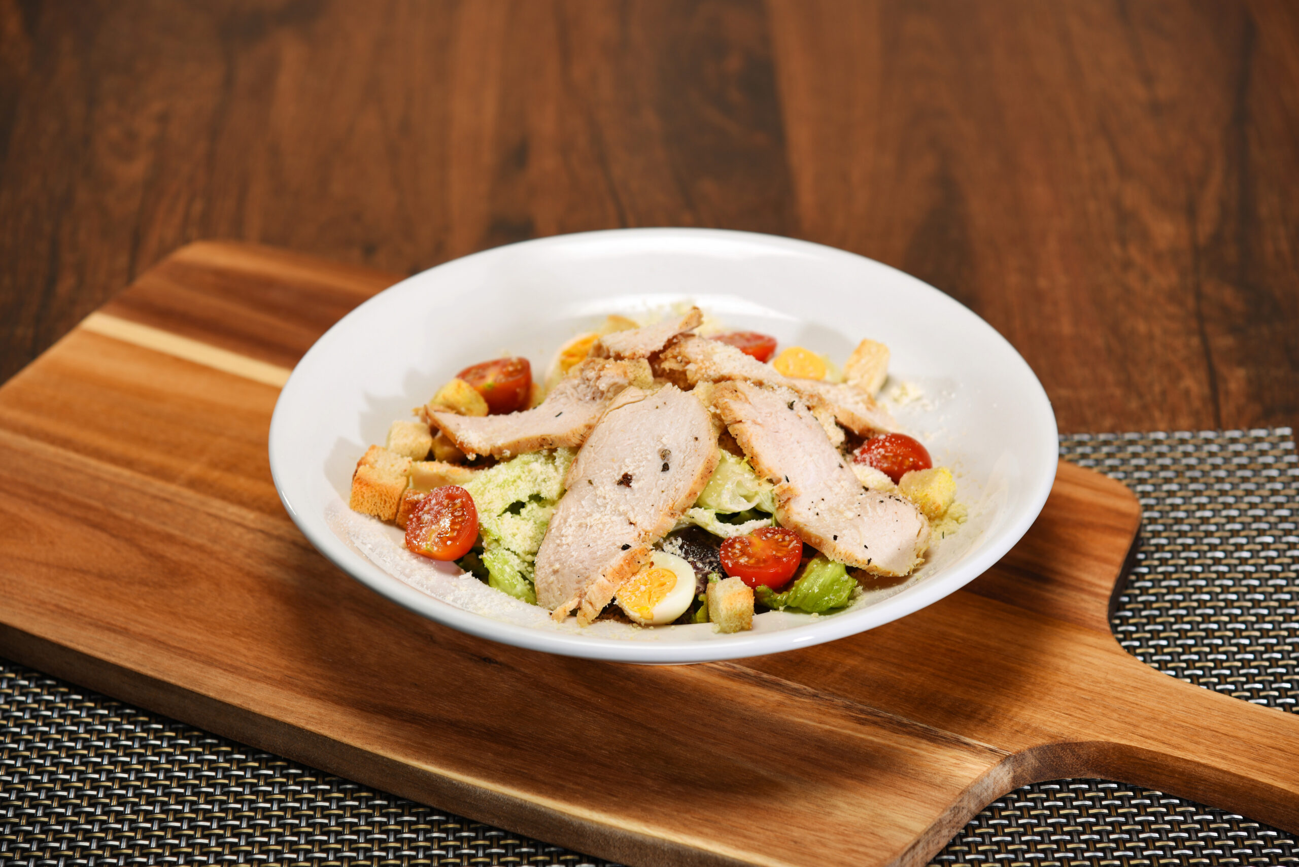 Caesar mit Hähnchen