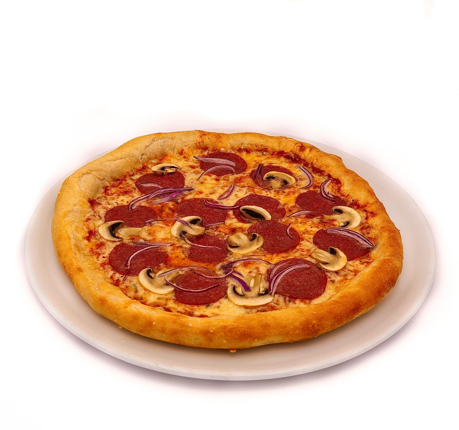 Pizza Salami-Champignon